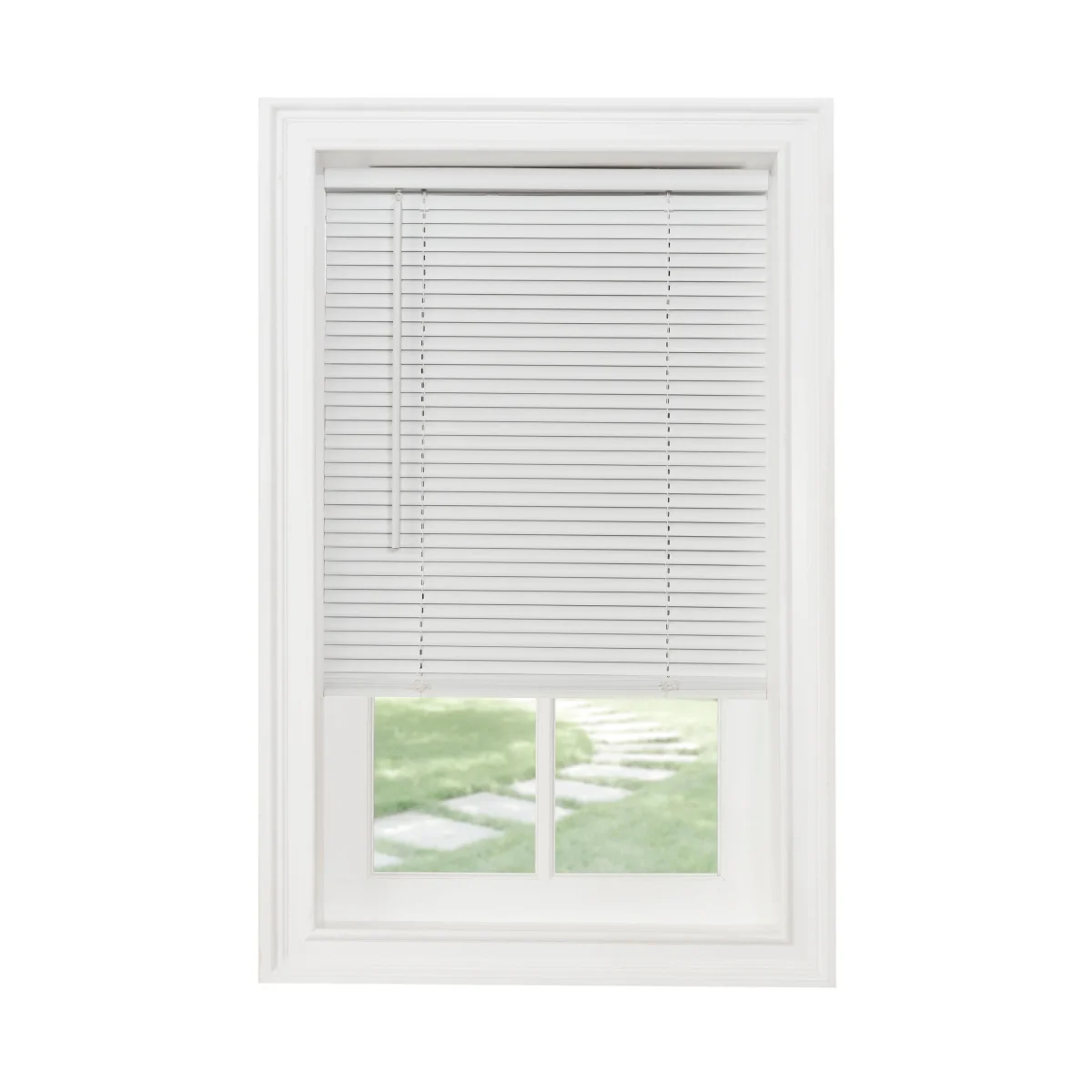 1" Light Filtering Mini Blind - 48-inch - Pearl White - 34x48 - Image 2